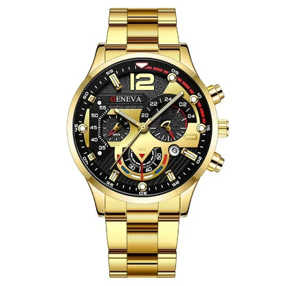 Reloj multifuncional Geneva Acero Inoxidable para hombre